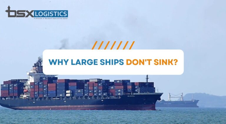 why large ships don't sink?